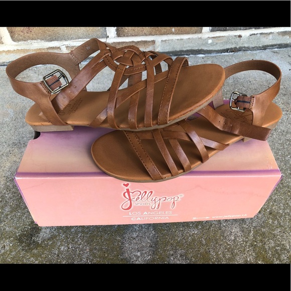 jellypop brown sandals